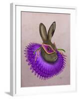 Mardi Gras Hare-Fab Funky-Framed Art Print