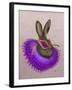 Mardi Gras Hare-Fab Funky-Framed Art Print