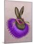 Mardi Gras Hare-Fab Funky-Mounted Art Print