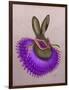 Mardi Gras Hare-Fab Funky-Framed Art Print