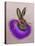 Mardi Gras Hare-Fab Funky-Stretched Canvas