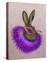 Mardi Gras Hare-Fab Funky-Stretched Canvas