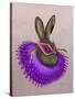 Mardi Gras Hare-Fab Funky-Stretched Canvas