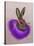 Mardi Gras Hare-Fab Funky-Stretched Canvas