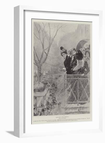 Mardi Gras in Paris, 14 February-null-Framed Giclee Print