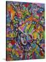 Mardi Gras Lady 615 3-Howie Green-Stretched Canvas