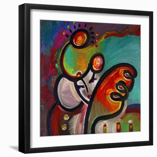 Mardi Gras Lady B-Howie Green-Framed Giclee Print