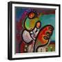 Mardi Gras Lady B-Howie Green-Framed Giclee Print