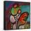 Mardi Gras Lady B-Howie Green-Framed Stretched Canvas