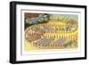 Mardi Gras Marchers-null-Framed Art Print