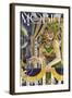 Mardi Gras - Mobile, Alabama-Lantern Press-Framed Art Print