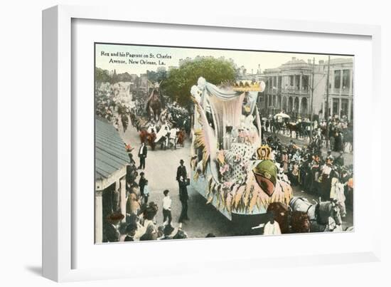 Mardi Gras Parade Float, Rex-null-Framed Premium Giclee Print