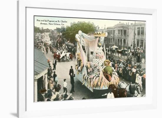 Mardi Gras Parade Float, Rex-null-Framed Art Print