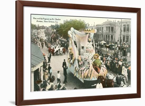 Mardi Gras Parade Float, Rex-null-Framed Art Print