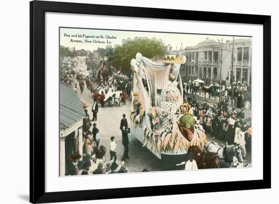 Mardi Gras Parade Float, Rex-null-Framed Art Print