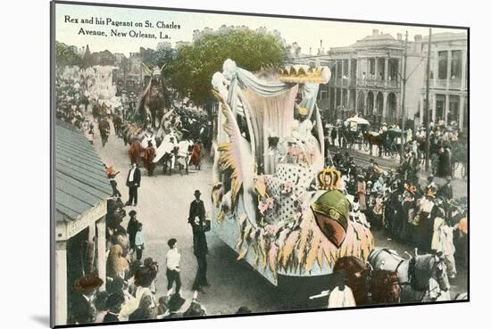 Mardi Gras Parade Float, Rex-null-Mounted Art Print