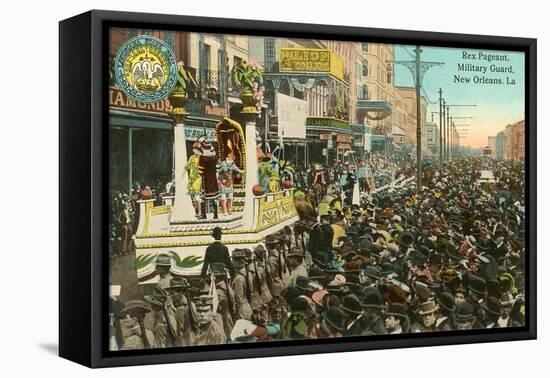 Mardi Gras Parade, New Orleans, Louisiana-null-Framed Stretched Canvas