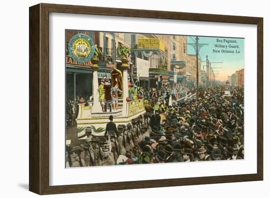 Mardi Gras Parade, New Orleans, Louisiana-null-Framed Art Print