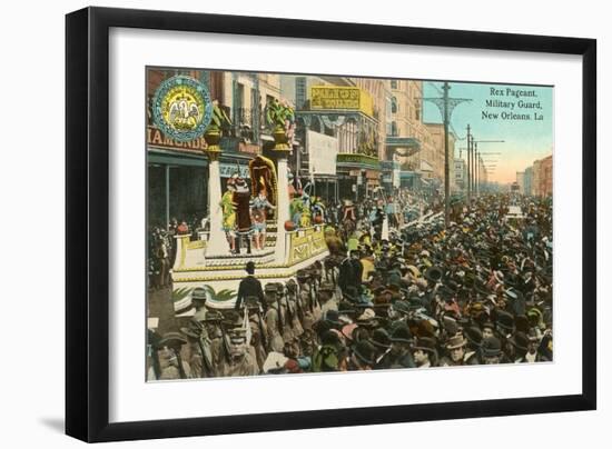 Mardi Gras Parade, New Orleans, Louisiana-null-Framed Art Print