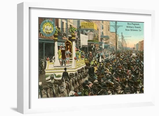 Mardi Gras Parade, New Orleans, Louisiana-null-Framed Art Print