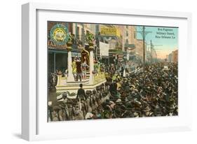 Mardi Gras Parade, New Orleans, Louisiana-null-Framed Art Print