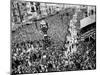 Mardi Gras Revelers Gather at Canal Street-null-Mounted Premium Photographic Print