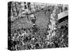 Mardi Gras Revelers Gather at Canal Street-null-Stretched Canvas