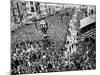 Mardi Gras Revelers Gather at Canal Street-null-Mounted Photographic Print