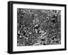 Mardi Gras Revelers Gather at St. Charles Street-null-Framed Premium Photographic Print