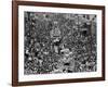 Mardi Gras Revelers Gather at St. Charles Street-null-Framed Photographic Print