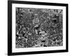 Mardi Gras Revelers Gather at St. Charles Street-null-Framed Photographic Print