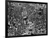 Mardi Gras Revelers Gather at St. Charles Street-null-Framed Photographic Print