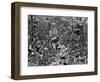 Mardi Gras Revelers Gather at St. Charles Street-null-Framed Photographic Print