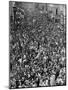 Mardi Gras Revelers Gather at St. Charles Street-null-Mounted Photographic Print