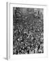 Mardi Gras Revelers Gather at St. Charles Street-null-Framed Photographic Print