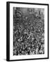 Mardi Gras Revelers Gather at St. Charles Street-null-Framed Photographic Print