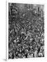 Mardi Gras Revelers Gather at St. Charles Street-null-Framed Photographic Print