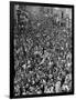 Mardi Gras Revelers Gather at St. Charles Street-null-Framed Photographic Print