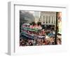 Mardi Gras Revellers Greet a Float from the Zulu Parade-null-Framed Photographic Print