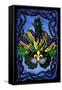 Mardi Gras - Scratchboard-Lantern Press-Framed Stretched Canvas