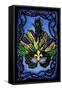 Mardi Gras - Scratchboard-Lantern Press-Framed Stretched Canvas