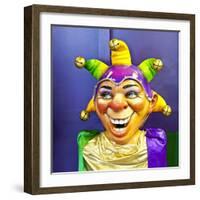 Mardi Gras World Joker, New Orleans, Louisiana, USA-Joe Restuccia III-Framed Photographic Print