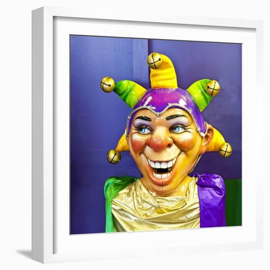 Mardi Gras World Joker, New Orleans, Louisiana, USA-Joe Restuccia III-Framed Photographic Print