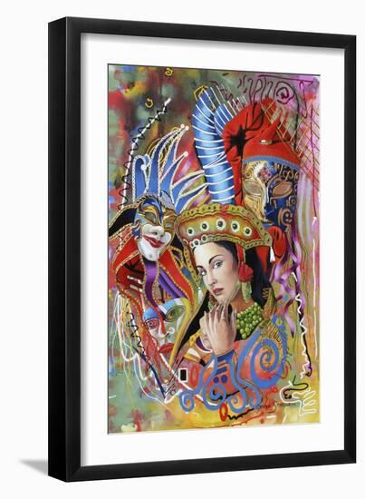 Mardi Gras-Graeme Stevenson-Framed Giclee Print