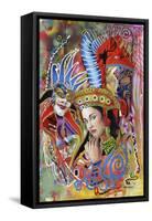 Mardi Gras-Graeme Stevenson-Framed Stretched Canvas