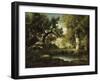 Mare à l'orée d'une forêt-Narcisse Diaz de la Pena-Framed Giclee Print