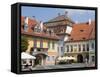 Mare Square, Sibiu, Transylvania, Romania, Europe-Marco Cristofori-Framed Stretched Canvas