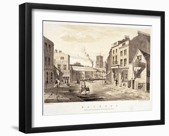 Mare Street, Hackney, London, C1845-CJ Greenwood-Framed Giclee Print