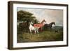 Mares and Foal with a Sheepdog-John Emms-Framed Giclee Print