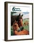 "Mares and Foals," Country Gentleman Cover, May 1, 1947-Francis Chase-Framed Giclee Print